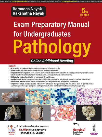 Pathology Exam Preparatory Manual for Undergraduates, 5/E for MBBS 2nd Year Students | High-Yield Guide with Flowcharts, Photomicrographs and Scenario-Based MCQs for Theory, Viva and Practical Exams