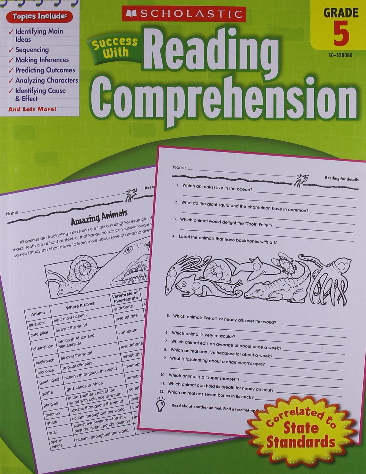 SCHOLASTIC SUCCESS WITH READING COMPREHENSION LEVEL-5 book cover