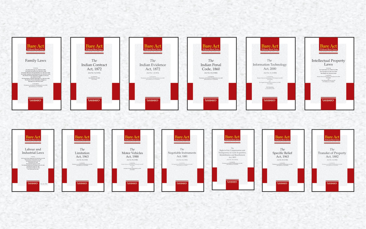 AIBE Bare Acts without Notes | 25 Books Set Combo | Full Syllabus with 50+ Acts with New Criminal Laws BNSS, BNS, BSA | As per Bar Council of India Guidelines | Edition 2026