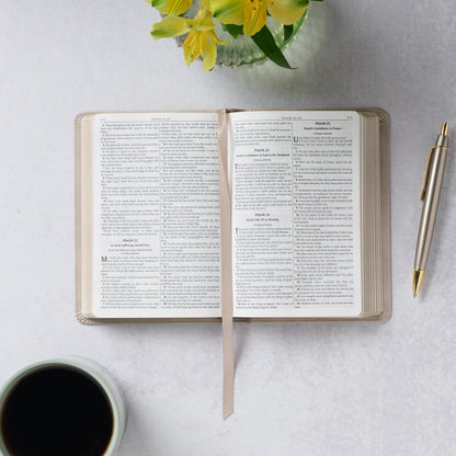 KJV Bible Compact (Faux Leather, Taupe)