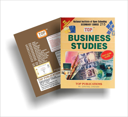 TOP NIOS Business Studies Guide Class 10 (T-215)
