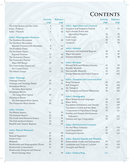 Oxford Map Activity Book For UPSC and Other Exams | Includes Practice Exercises based on questions of competitive exams