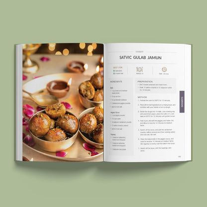 Satvic Indian Food Book | Satvic Movement Cookbook | 70+ Oil-Free, Sugar-Free, Plant-Based Recipes | Clean Nourishing Meals in under 45 minutes (English)