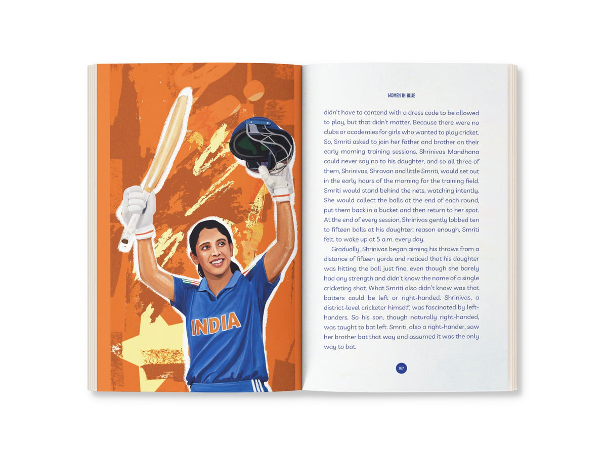 Women in Blue: Sixteen Warriors, One World Cup Dream | The Story of India's World Cup-Winning Women's Cricket Team | Illustrated Biographies | Ages 9+