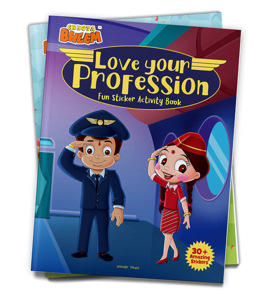 Chhota Bheem - Love Your Profession : Fun Sticker Activity Book book cover