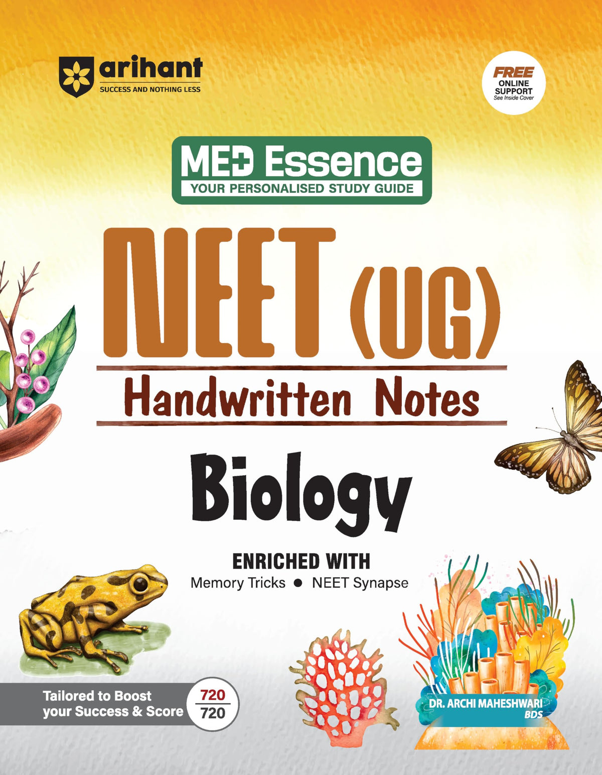 Arihant NEET (UG) Biology Handwritten Notes for Exam 2026-2027 | NEET Synapse, Memory Tricks & Detailed Diagrams | First and Only NEET Targeted Handwritten Notes