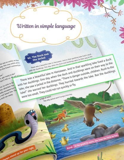 101 Panchatantra Stories in English for Children ( Colourful Illustrated ) | Bedtime Short Story Book for Kids | Panchtantra Classic Tales for 3 to 10 Years Old | Traditional Moral Stories
