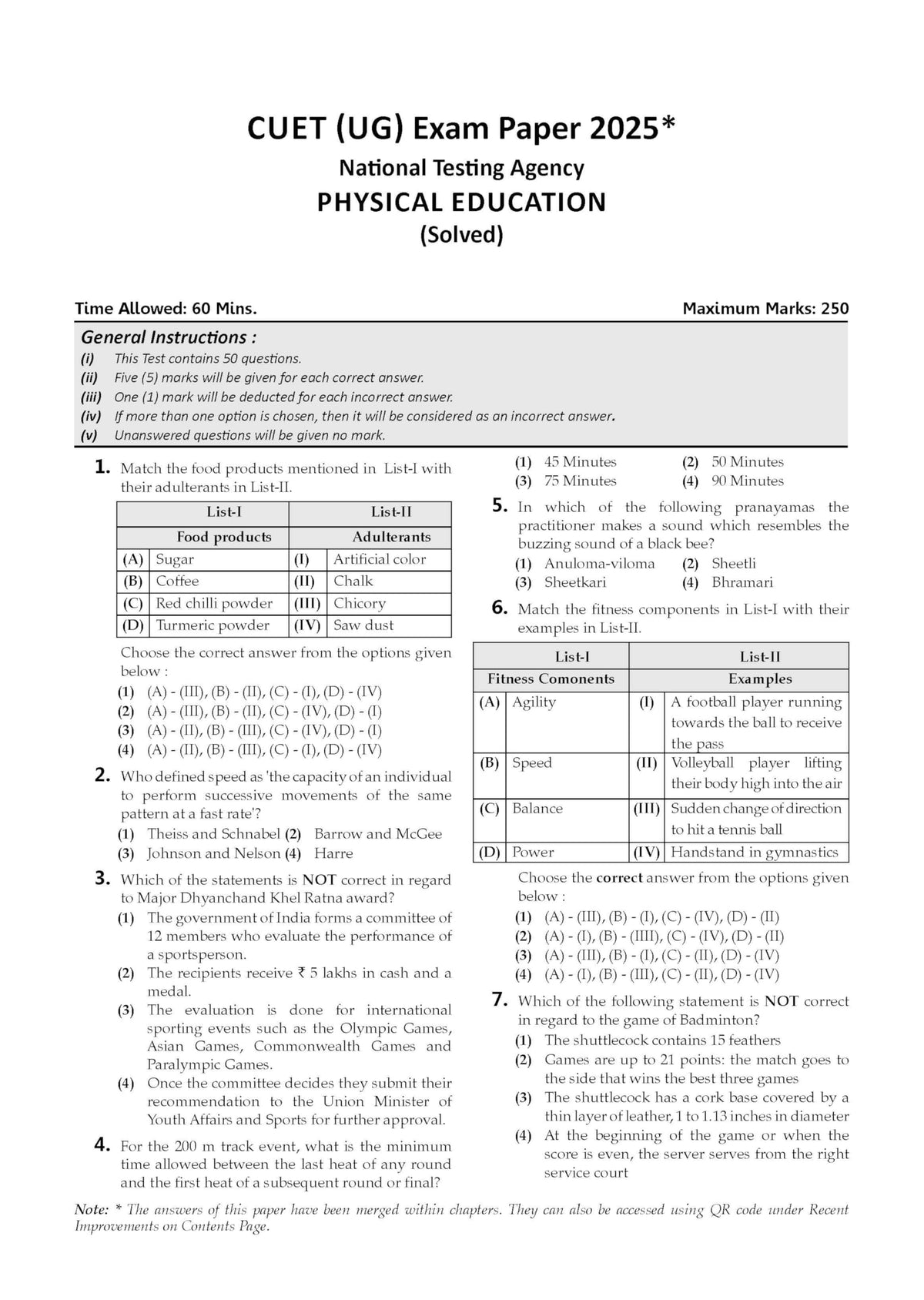 Oswaal NTA CUET (UG) Chapter-wise Question Bank Physical Education For 2026 Exam (as per latest 27 Dec., notification) | PYQs & 600+ NCERT aligned MCQs | With Oswaal AI