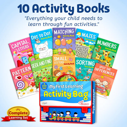 My First Learning Activity Bag - Set of 10 Exciting Activity Books