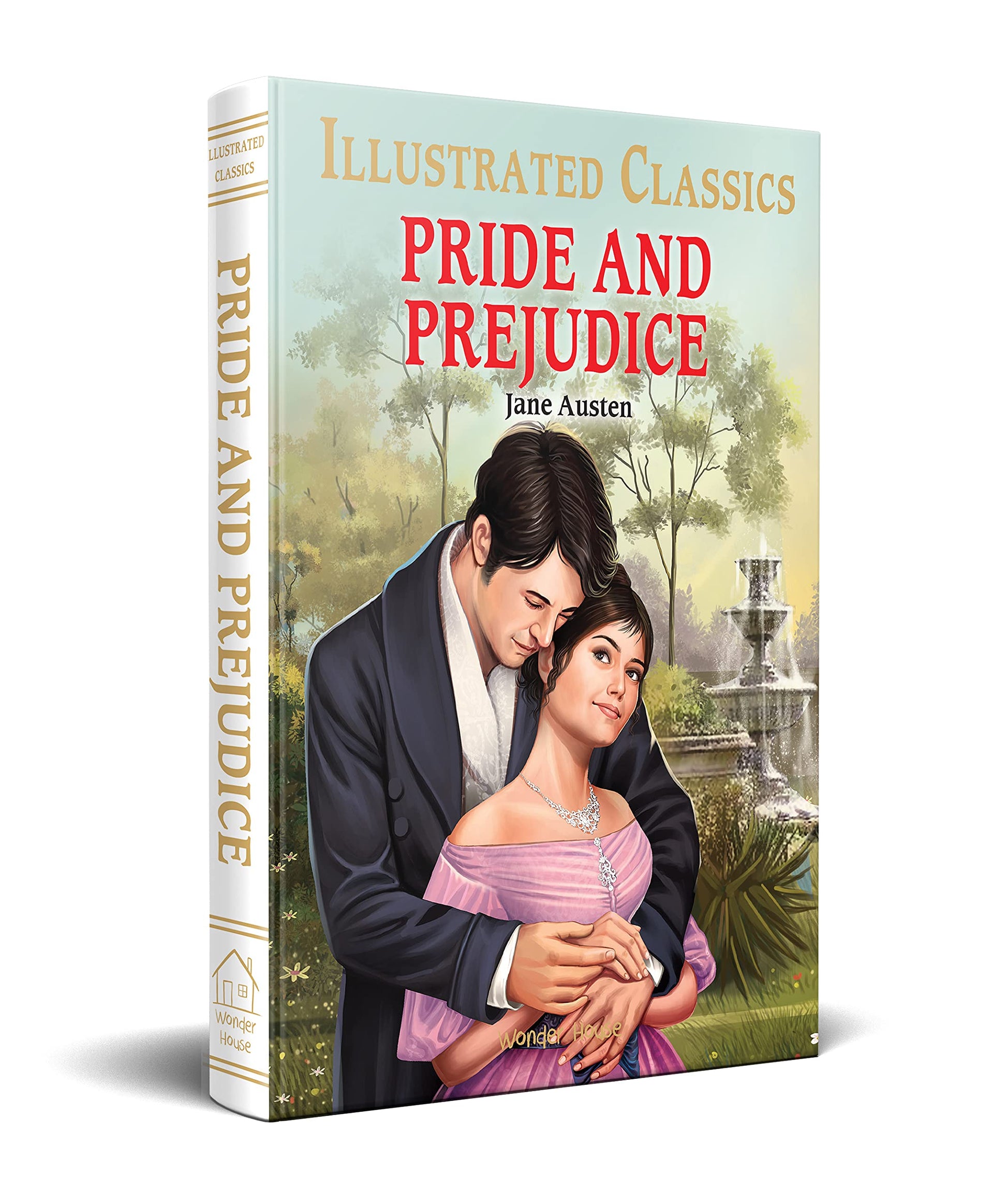 Pride and Prejudice for Kids : illustrated Abridged Children Classics English Novel with Review Ques book cover