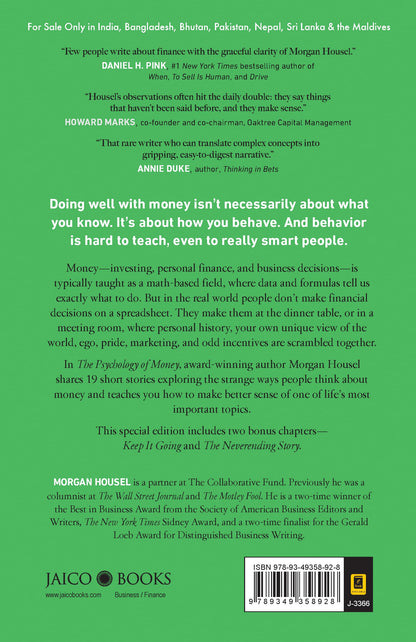 The Psychology of Money: Timeless Lessons on Wealth, Greed, and Happiness – Special Edition Includes 2 Bonus Chapters | Unlock Behavioural Secrets of Wealth | Transform Your Money Mindset
