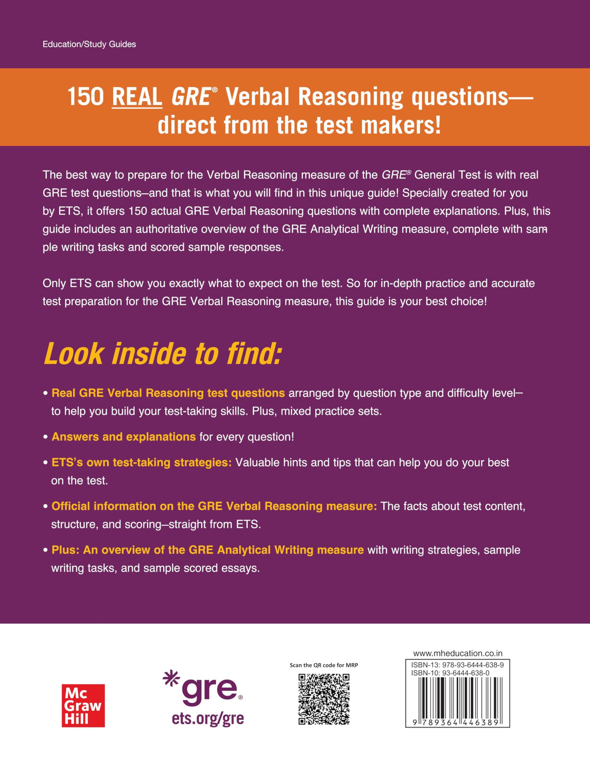 OFFICIAL GRE VERBAL REASONING PRACTICE QUESTIONS VOL 1