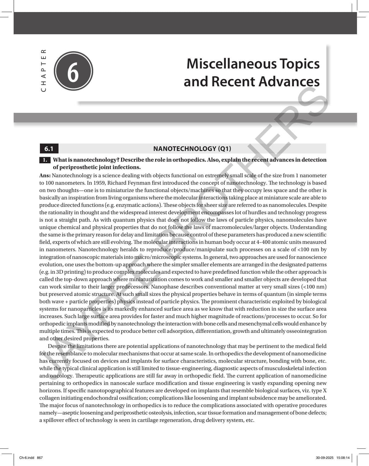 Postgraduate Orthopedics: An Exam Preparatory Manual, 4/E for MS and DNB Orthopedics Postgraduates | 15 Years of Solved DNB Theory Questions in a Chapter-wise Question and Answer Format: 1