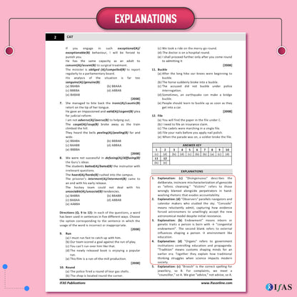 CAT Books 2026 | Chapter-Wise & Topic-Wise CAT 25 Years Solved Papers with Detailed Solutions | Best CAT PYQ Book for Exam Preparation | IFAS Publications
