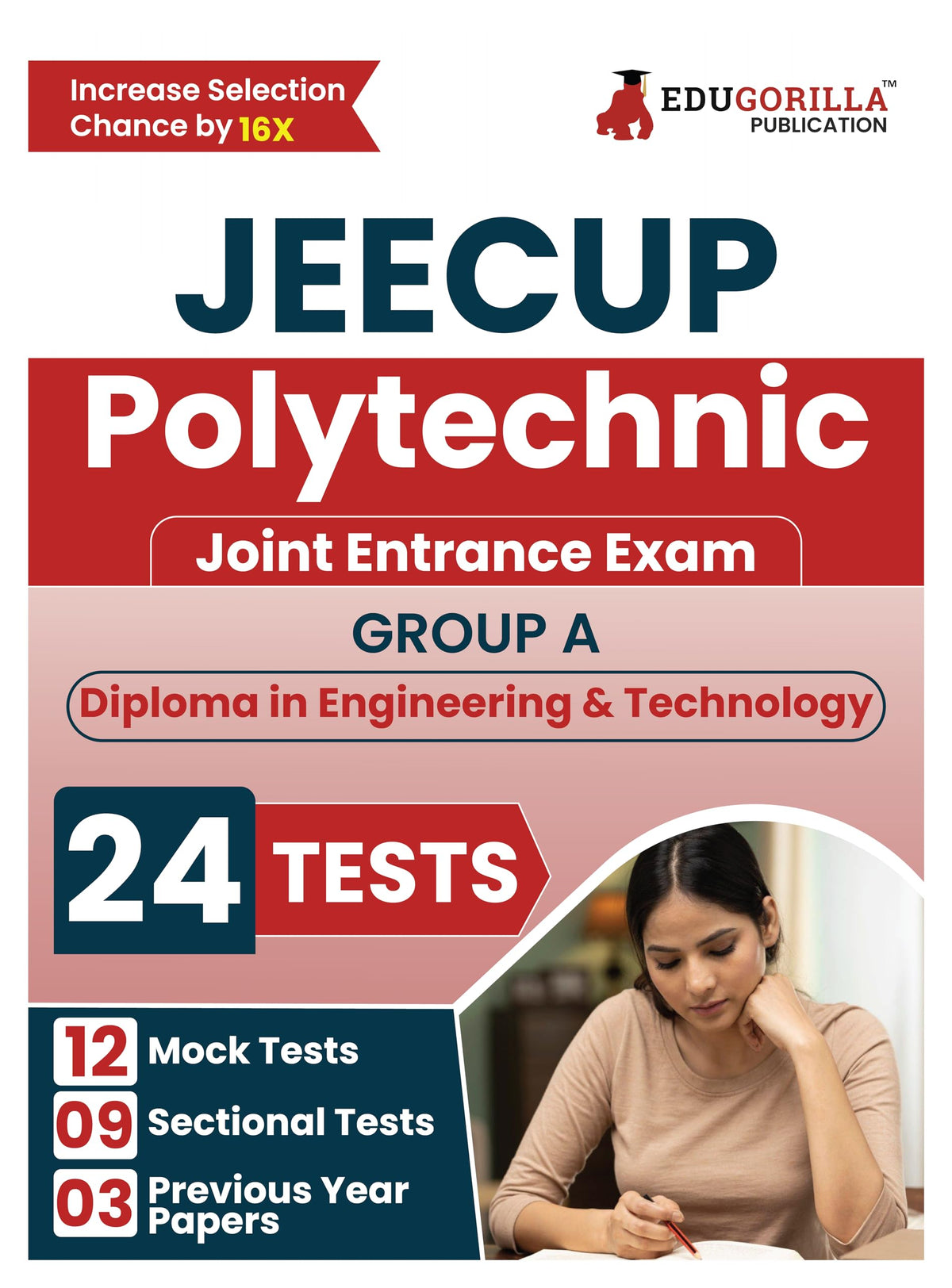 JEECUP : Polytechnic Entrance Exam 2024 For Group-A (English Edition) | 12 Mock Tests, 9 Sectional Tests and 3 Previous Year Papers (1800+ Solved Questions) with Free Access to Online Tests