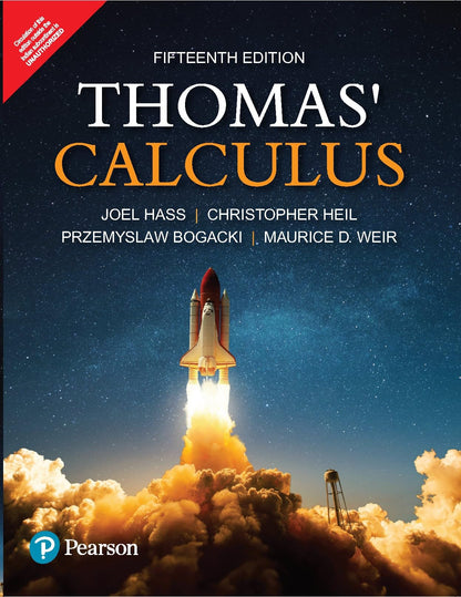 Thomas' Calculus 15th Edition | GATE, JEE, B.Tech, BSc Mathematics | Differential Calculus, Integration, Vector Calculus | Hass | Pearson