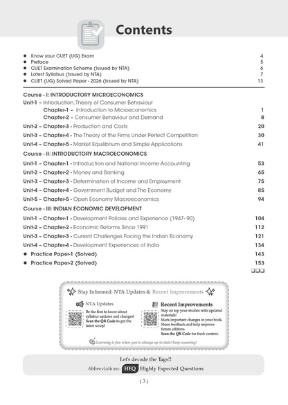 Oswaal NTA CUET (UG) Chapter-wise Solved Papers Question Bank | Economics | PYQs (2022–2026) NCERT aligned MCQs | With Solved Paper 2026 | For 2027 Exam | With Oswaal AI
