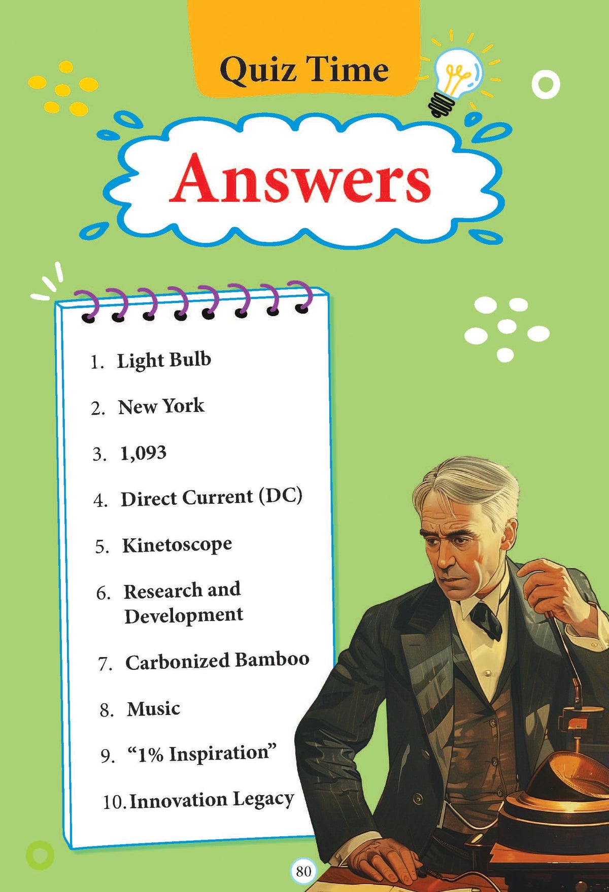 Thomas Edison Biography for Kids Age 6–12 Years – Inspiring Illustrated Biography Book from Icons of Inspiration Series | Discover Invention, Curiosity & Innovation