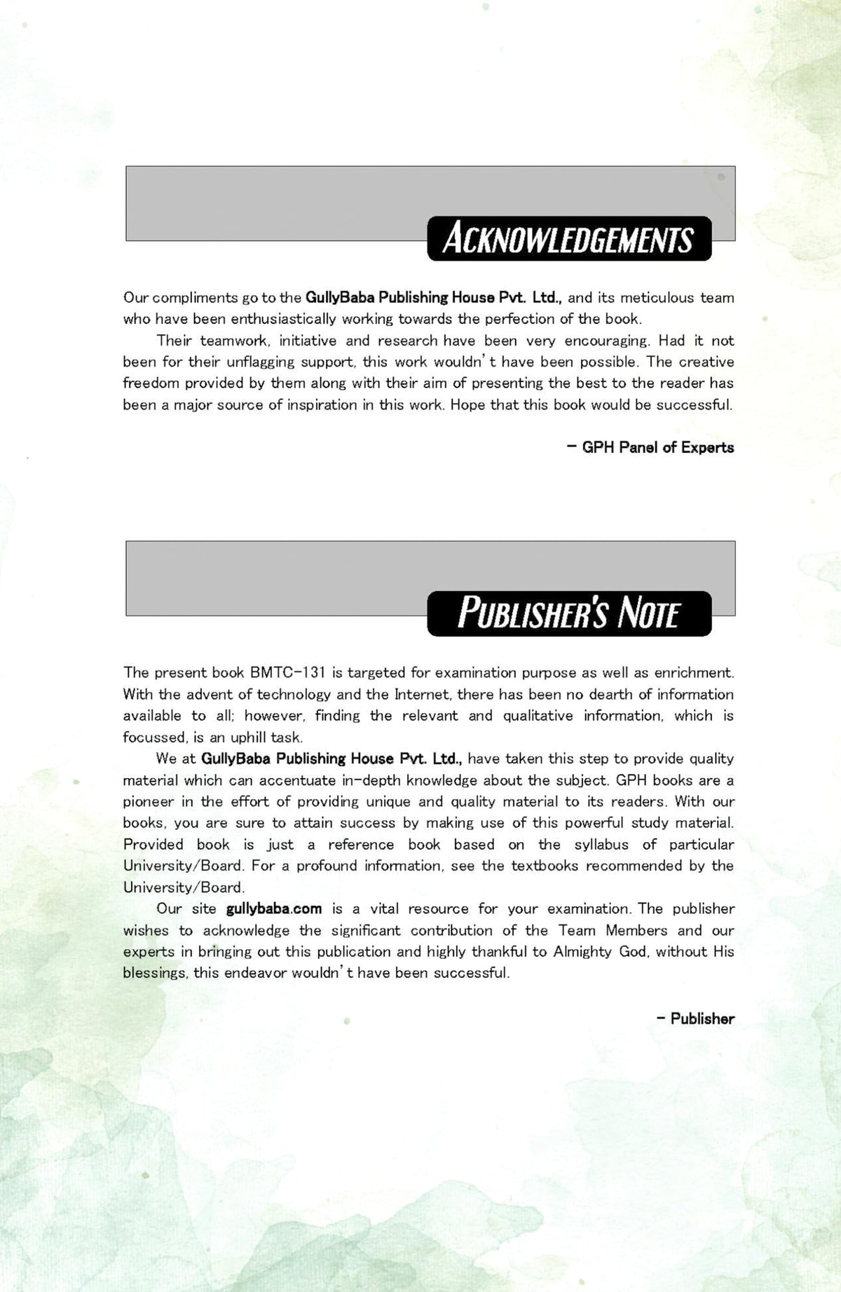 Gullybaba IGNOU BSCG 1st Sem BMTC-131 Calculus in English (Latest Edition)