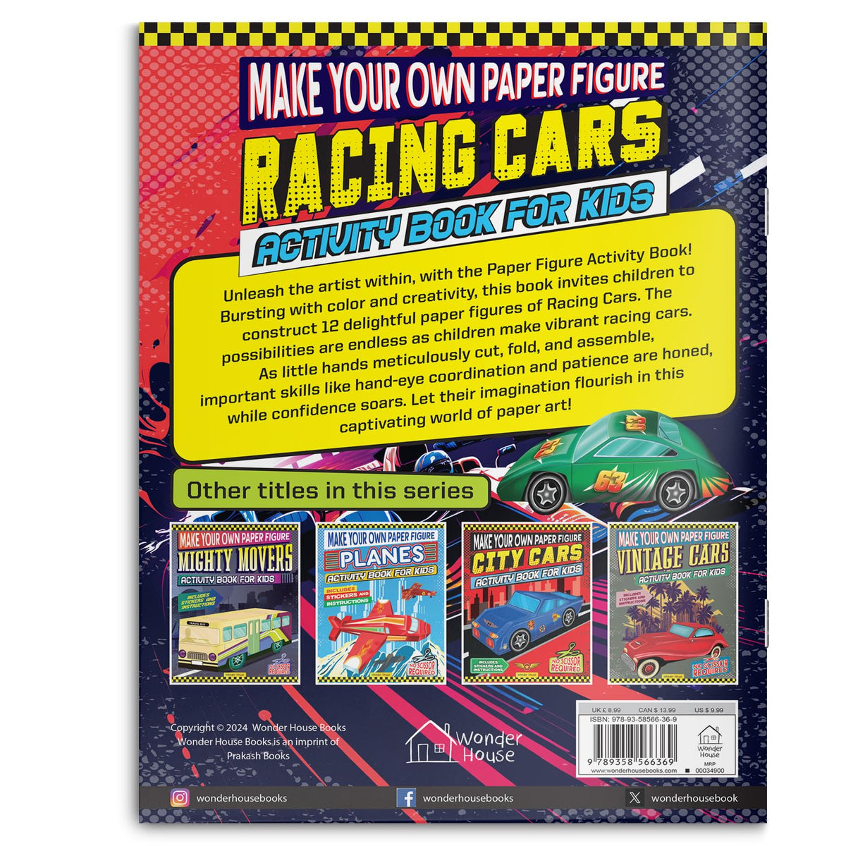 Make Your Own Paper Figures – Racing Cars Cut, Fold & Create Your Own Racetrack Cars | Ages 6–10 | DIY Craft Fun for 2+ Hours of Hands-On Play: Racing Cars (Activity Book for Kids)