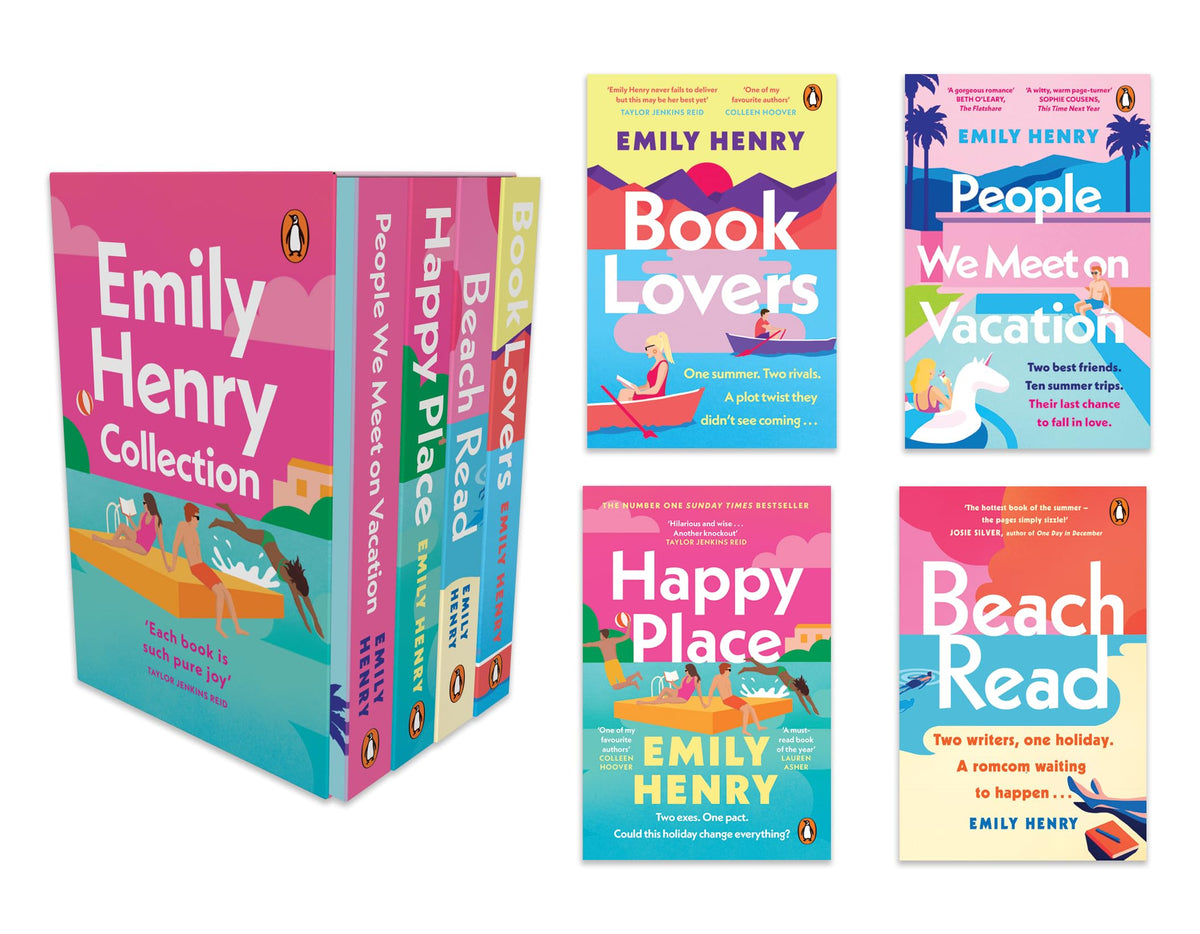 Emily Henry Book Boxset: Beach Read, People We Meet on Vacation, Book Lovers & Funny Story | Contemporary Romance, Friends to Lovers & Slow-Burn Love Stories