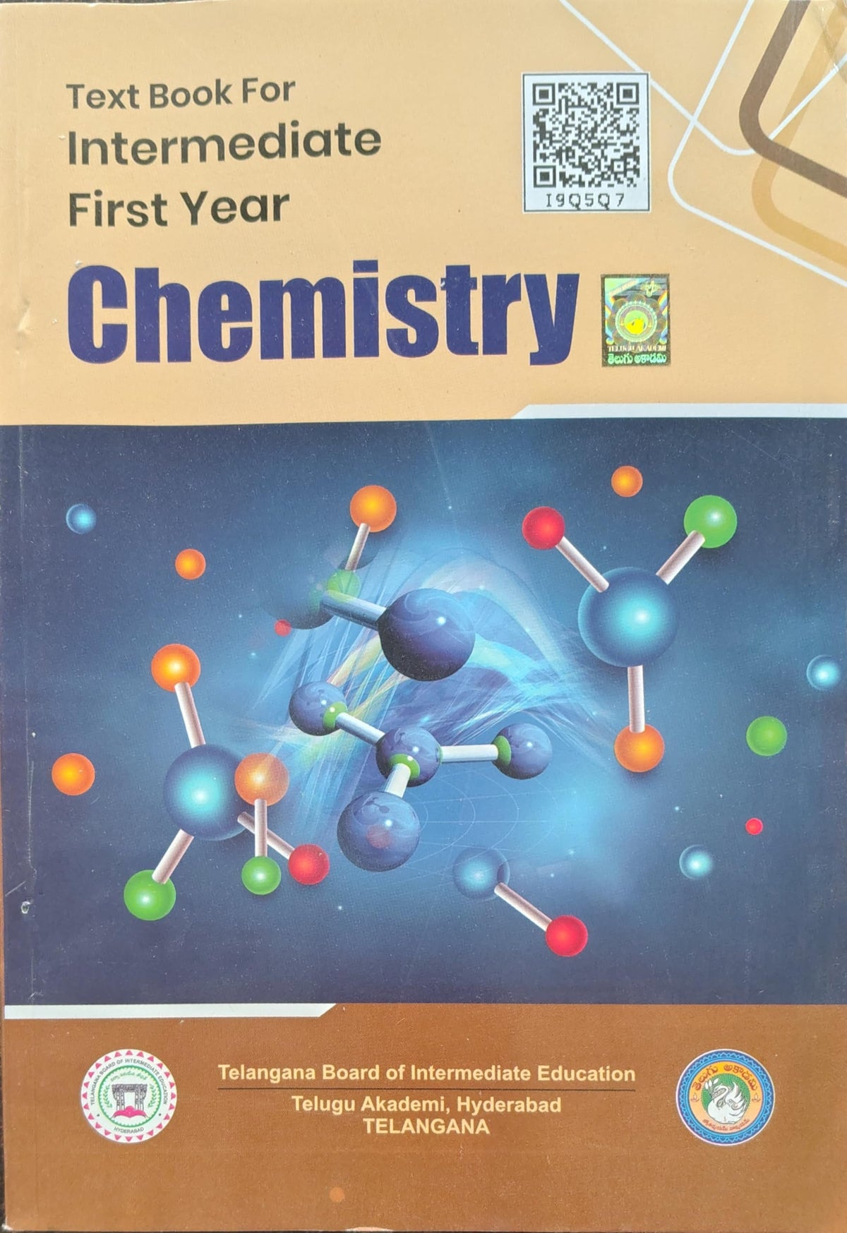 Intermediate First Year Chemistry Textbook Telugu Akademi, Telangana Board of Intermediate Education English Medium | New Edition 2026