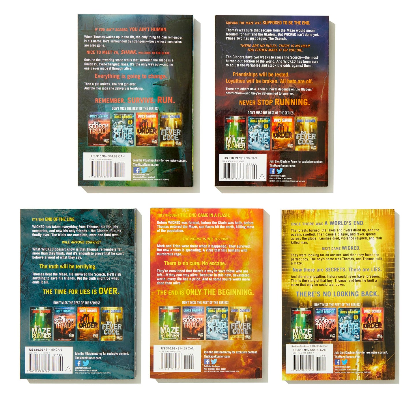 The Maze Runner Series Complete Collection Boxed Set (5-Book)