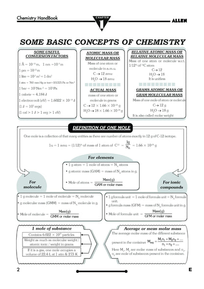 ALLEN Chemistry Handbook For NEET (UG) Exam (English) | NON RETURNABLE