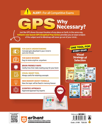 Arihant GPS Indian History Book 2025 | GS and General Knowledge for UPSC, IAS, State PCS, SSC, Railway, Police, NDA, CDS and Competitive Exams | English Medium
