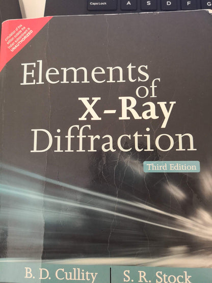 Elements of X-Ray Diffraction 3e