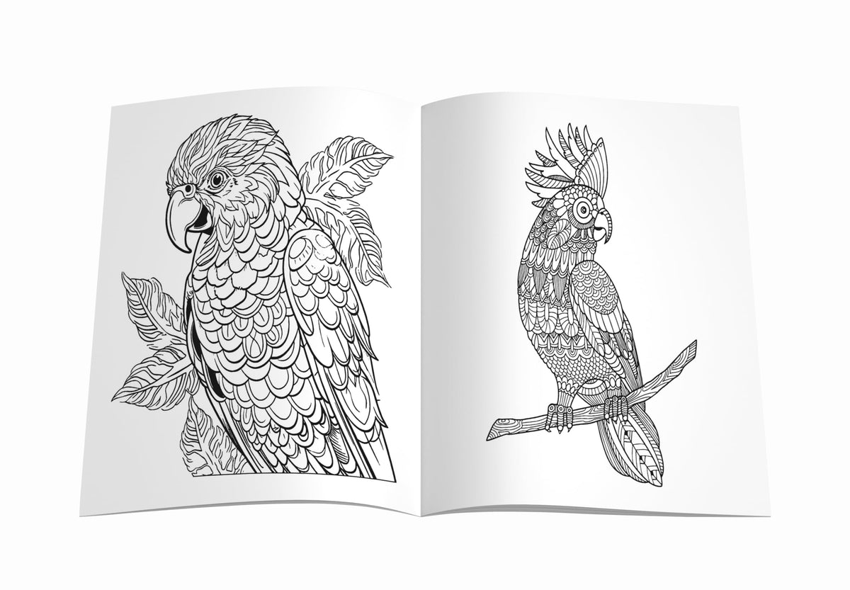 Mandala Birds Coloring Book for Kids | 30 Creative Bird Mandala Designs to Enhance Art Coloring, Drawing & Develop Art Skills | High Quality Premium Paper | Perfect Gift for Children & Teens