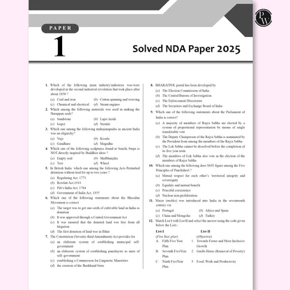 PW Shaurya NDA Book 2026 – NDA/NA General Knowledge | Latest 2025 Solved Paper | Geography, History, Economics, Political Science | Chapterwise Theory, PYQs, Practice Exercises