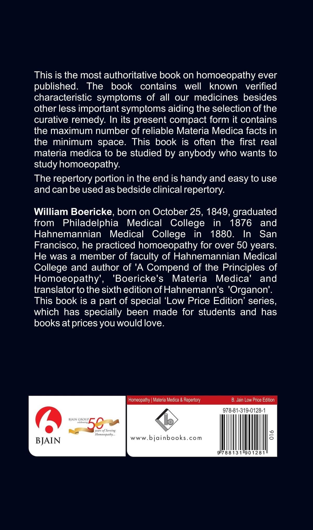 Pocket Manual of Homoeopathic Materia Medica & Repertory – Comprising The Characteristic and Guiding Symptoms of All Remedies (Clinical and Pathogenetic) Including Indian Drugs