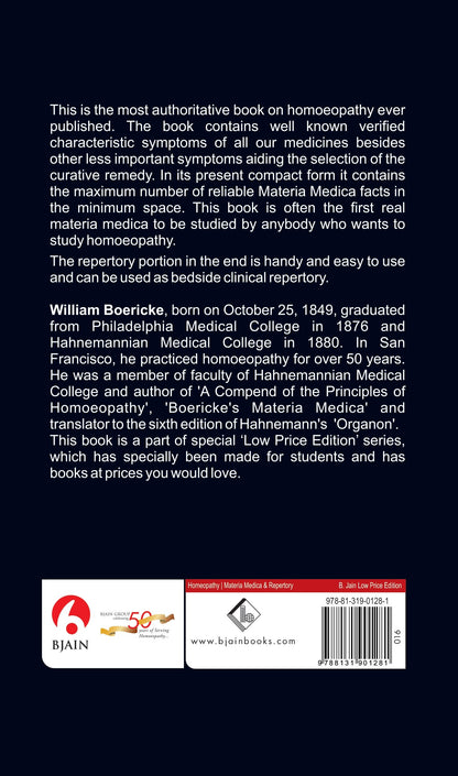 Pocket Manual of Homoeopathic Materia Medica & Repertory – Comprising The Characteristic and Guiding Symptoms of All Remedies (Clinical and Pathogenetic) Including Indian Drugs