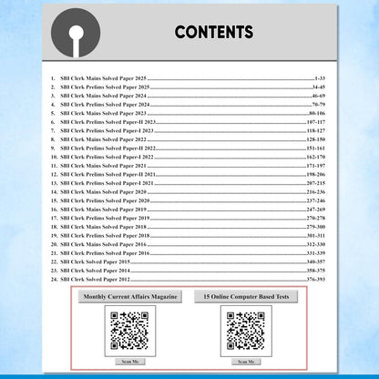 PW 24 SBI Clerk Prelims & Mains Previous Year Solved Papers (Till Nov 2025) with 15 Online CBT Tests For 2026 Exam | 3500 PYQ Questions | Fully Solved