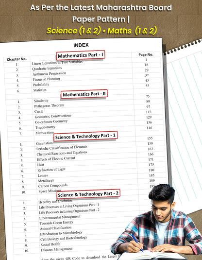 Std 10 Board Chapter Wise Questions with Solutions | SSC Topic Wise Board Questions Maths & Science 1 & 2 - 2019 to 2025 | Based on Std X Maharashtra State Board | English & Semi English Medium