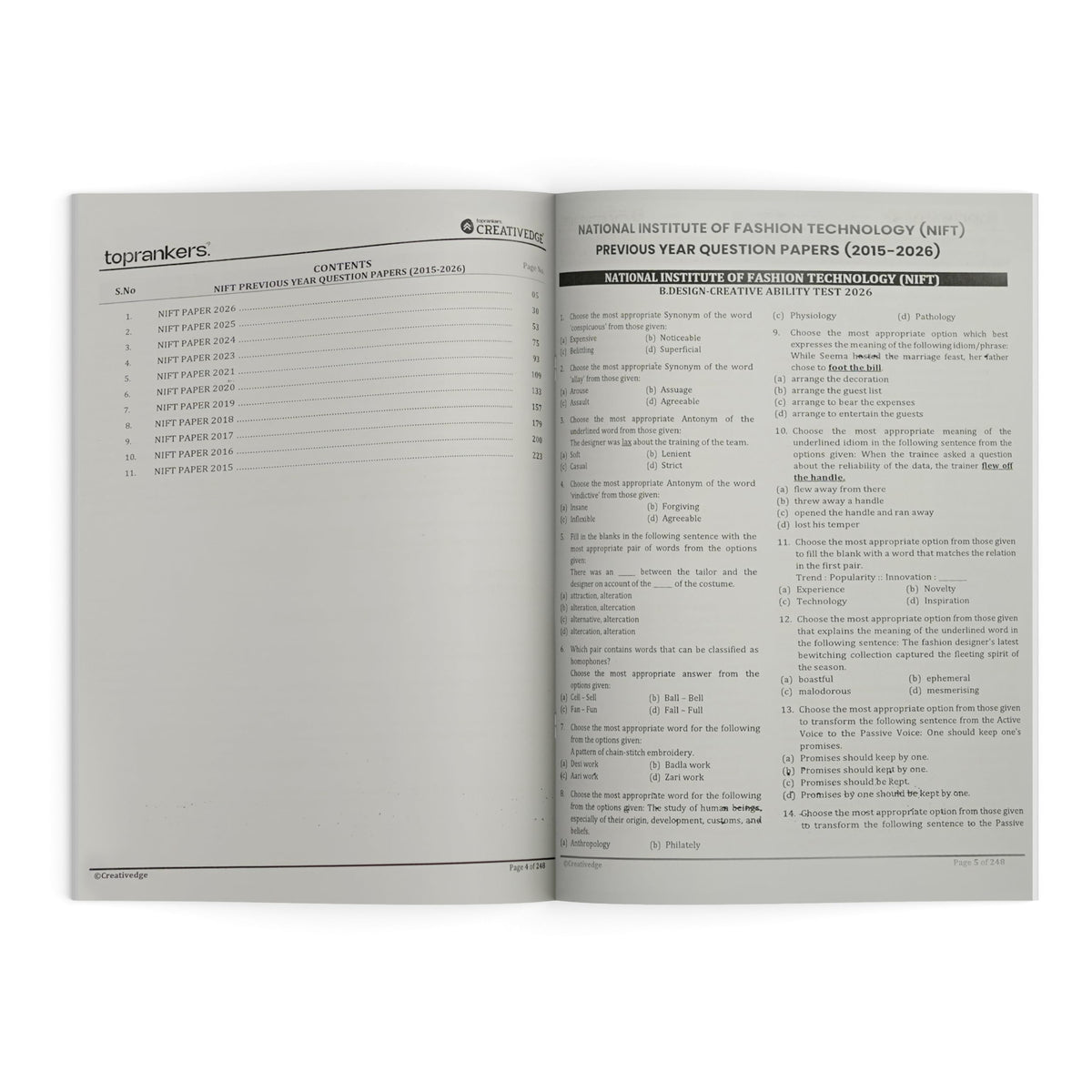 NIFT Past Year Papers- 2nd Edition (2015-2026) | GAT + CAT Solved Papers