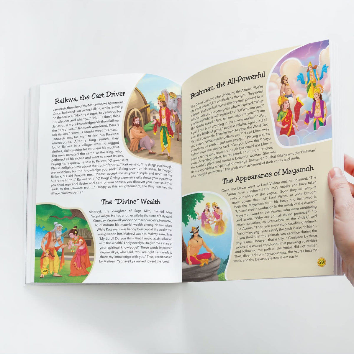 108 Stories from the Vedas, the Puranas and the Upanishads for Children (Illustrated) - Indian Mythology Story Book for Kids - Bedtime Stories -Read Aloud to Infants, Toddlers