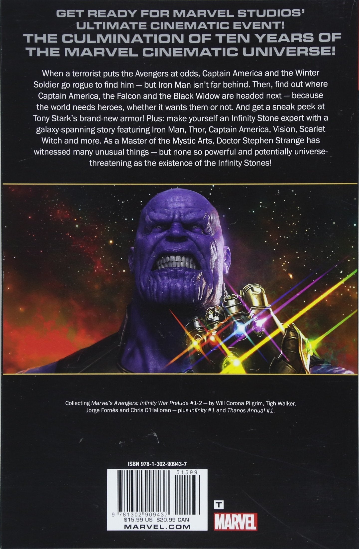 MARVELS AVENGERS: INFINITY WAR PRELUDE