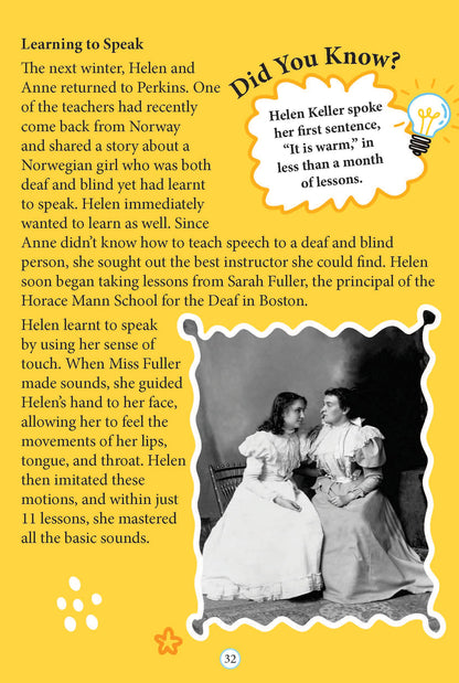 Helen Keller Biography for Kids Age 6–12 Years – Inspiring Illustrated Biography Book from Icons of Inspiration Series | Teaches Resilience, Courage & the Power of Determination