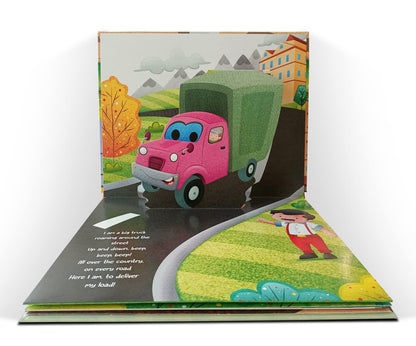 Pop-Up Transport - Truck - Gorgeously Illustrated Pop-Up Book For Children - Learn About The World Of Trucks And What All They Do