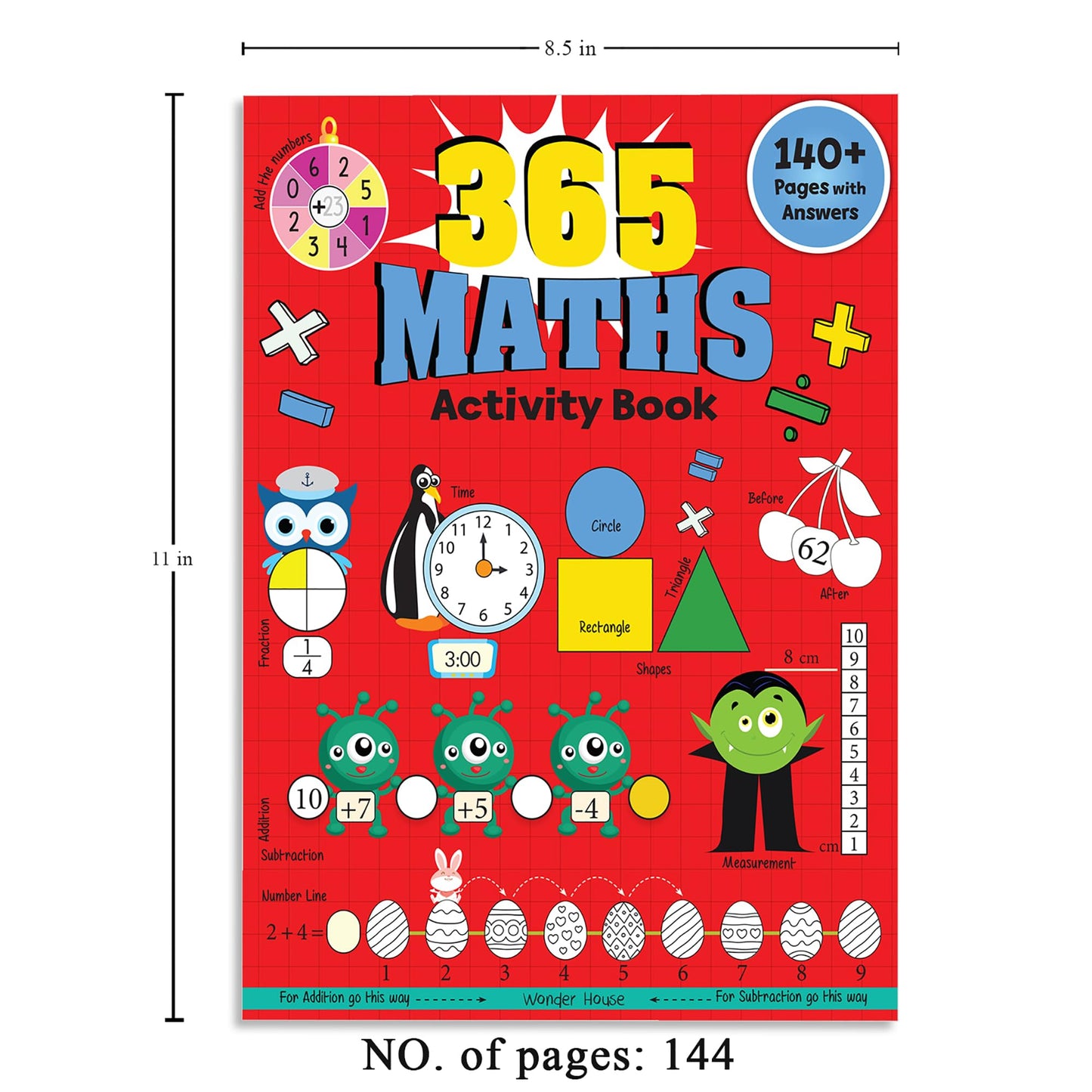 365 Maths Activity Book For Kids: Age 5+