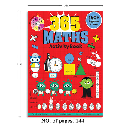 365 Maths Activity Book For Kids: Age 5+