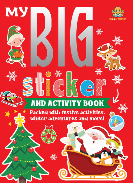 My Big Sticker And Activity Book: Christmas Sticker and Activity Book - Learning Activity Books for Kids 4+ Years - Early Learning Books