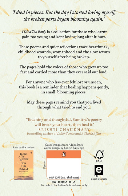 I Died Too Early: Written for the ones who kept loving even when it hurt | From the bestselling author of In the Silence You Left Behind