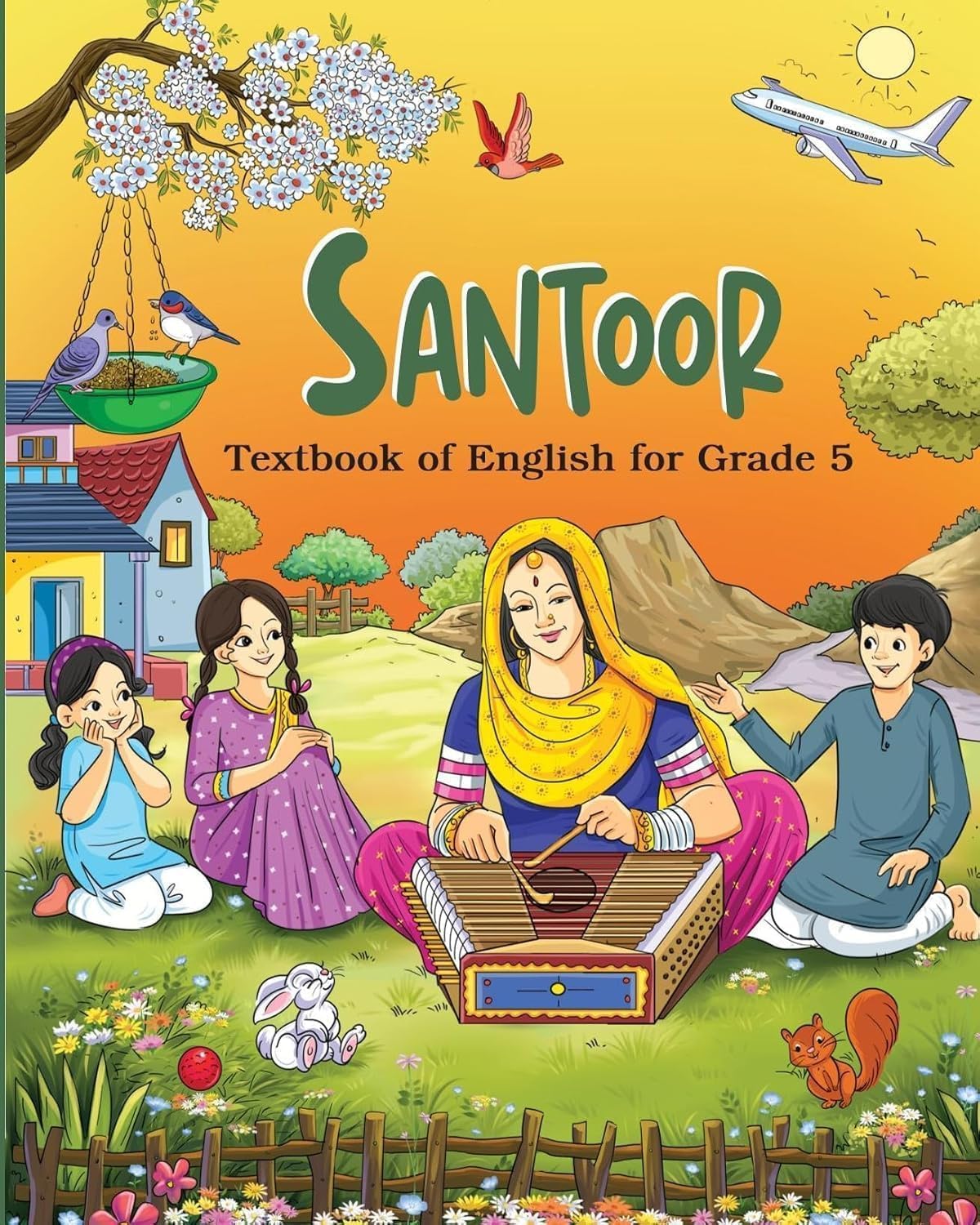 NCERT Class 5 Textbook Set (Pack of 4) – Veena, Santoor, Maths Mela & Our Wondrous World | Latest 2025–26 Edition | Hindi, English, Maths & EVS Books for Class 5 | Updated Curriculum