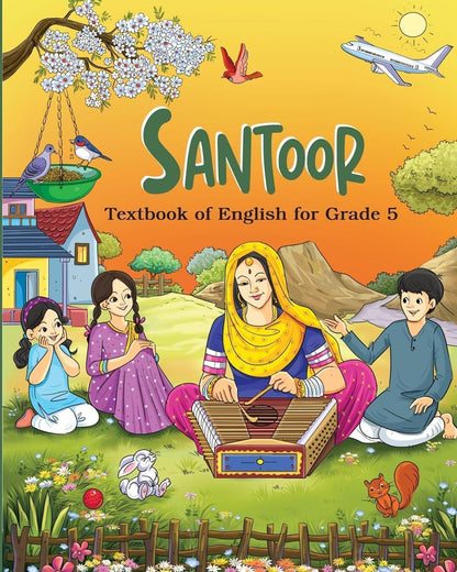 NCERT Class 5 Textbook Set (Pack of 4) – Veena, Santoor, Maths Mela & Our Wondrous World | Latest 2025–26 Edition | Hindi, English, Maths & EVS Books for Class 5 | Updated Curriculum