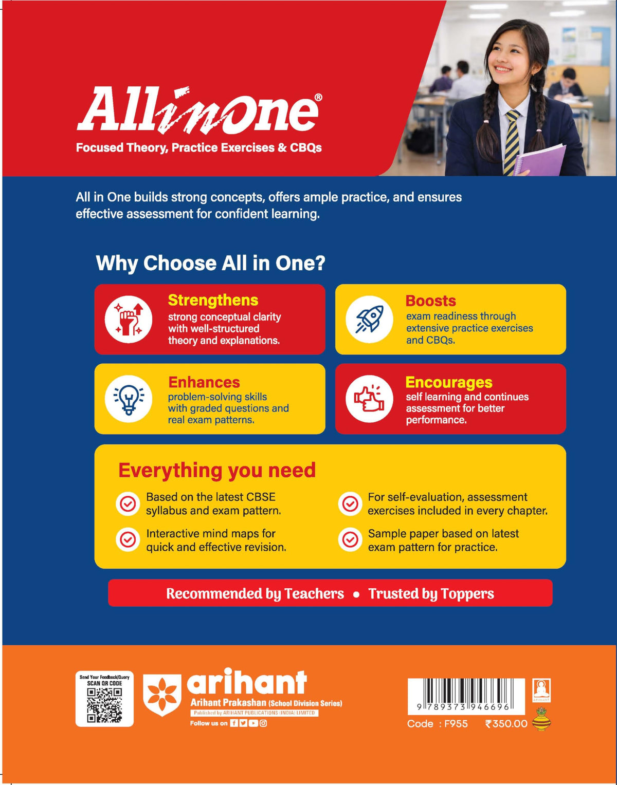 Arihant All in One Computer Application Class 10 for CBSE Exam 2026-27 | NCERT Based Complete Theory, Practice Exercises, CBQs, A-R, Sample Papers & Mind Maps | Revised Edition as per Latest Syllabus