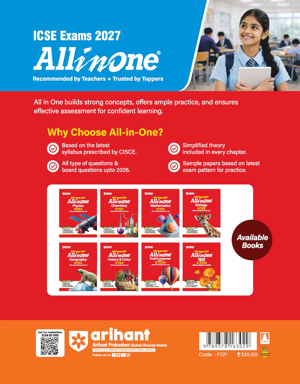 Arihant ICSE All in One Geography Class 10 Exam 2027 | Complete Study Guide with Internal Assessment | Theory, Chapter Exercises, Sample Papers & Exam Questions