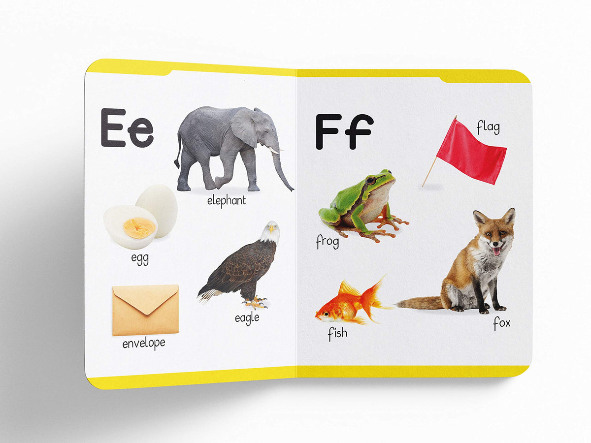 My First Padded Book of Alphabet: Early Learning Board Book for Kids | Learn ABC with Bright and Colorful Pictures | Durable Padded Board Book for Babies, Toddlers & Preschoolers | Ages 0–5 Years